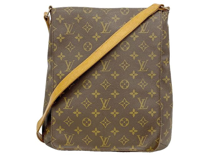 Borsa a tracolla Louis Vuitton Monogram Musette Marrone