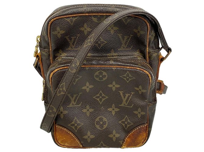 Borsa a tracolla Louis Vuitton Monogram Amazon Marrone