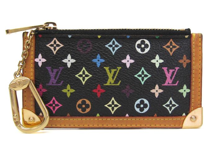 Louis Vuitton Monogram Multicolore Key Pouch Black
