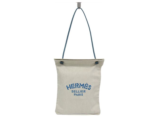 Hermès Hermes Sac Aline GM Shoulder Bag Azul Fora de branco
