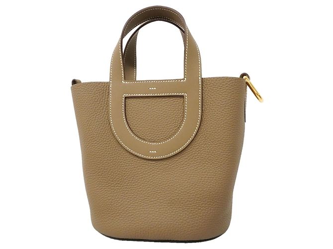 Hermès Bolsa Hermes In the Loop 18 Taupe