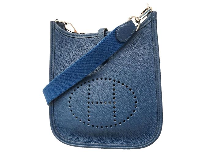 Hermès Borsa a tracolla Hermes Evelyne TPM Blu scuro