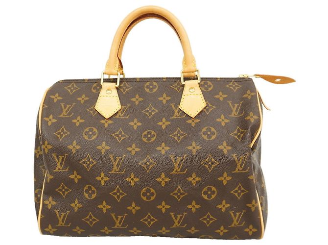 Borsa Louis Vuitton Monogram Speedy 30 Marrone