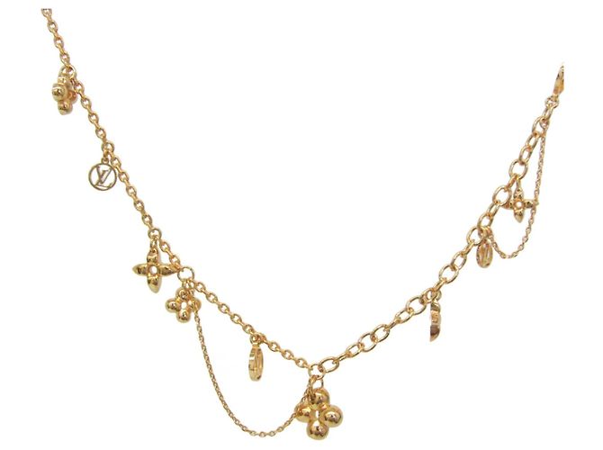Colar com pingente em ouro Louis Vuitton Dourado