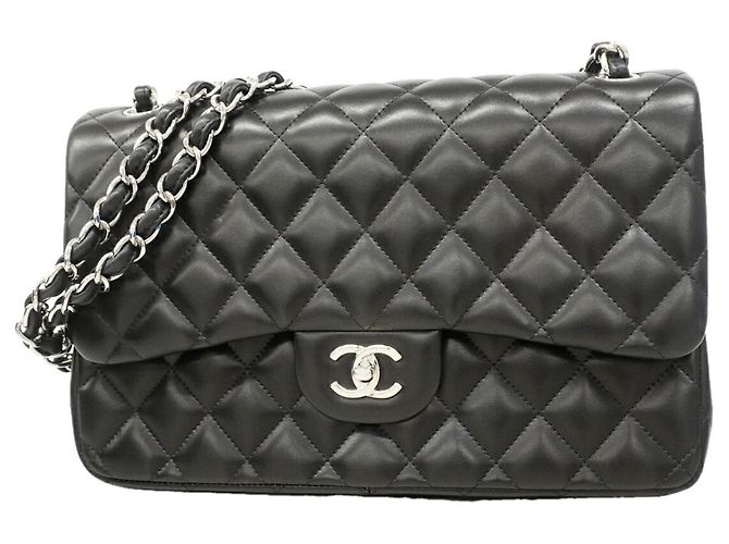 Borsa Chanel in pelle nera Nero
