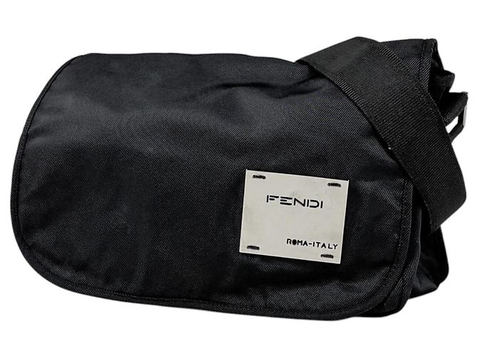 Fendi Black Nylon Shoulder Bag