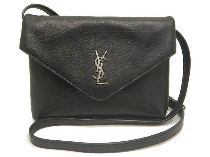 Borsa a tracolla Yves Saint Laurent Cassandra Envelope Messenger Nero