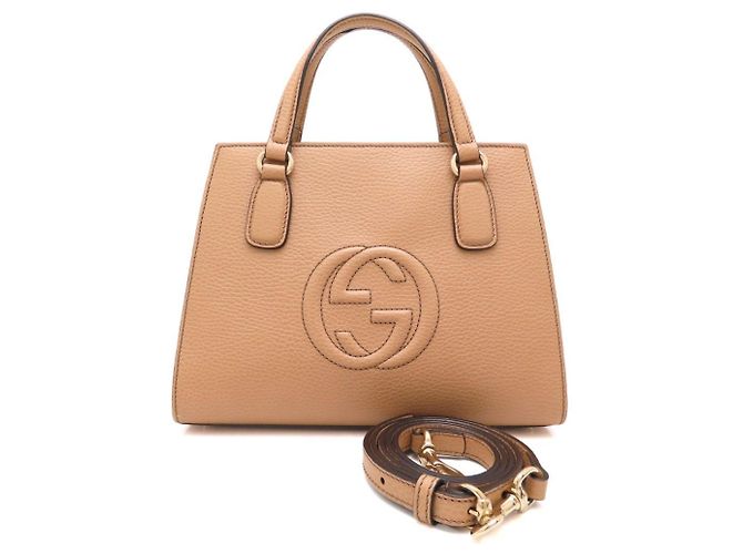 Soho Borsa a mano Gucci in pelle beige