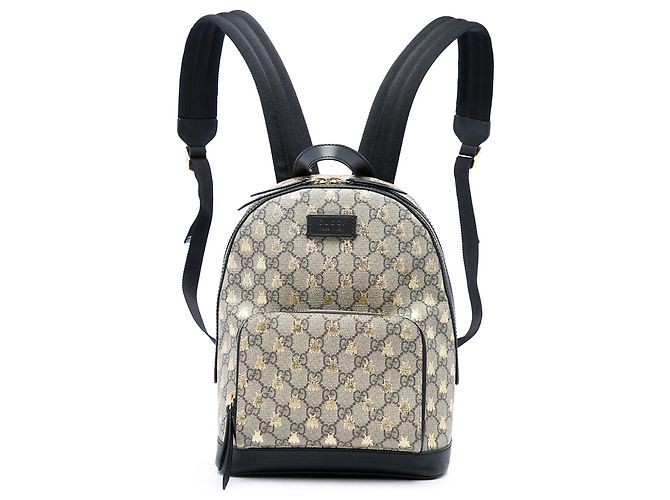 Zaino Gucci Small GG Supreme Bee Beige