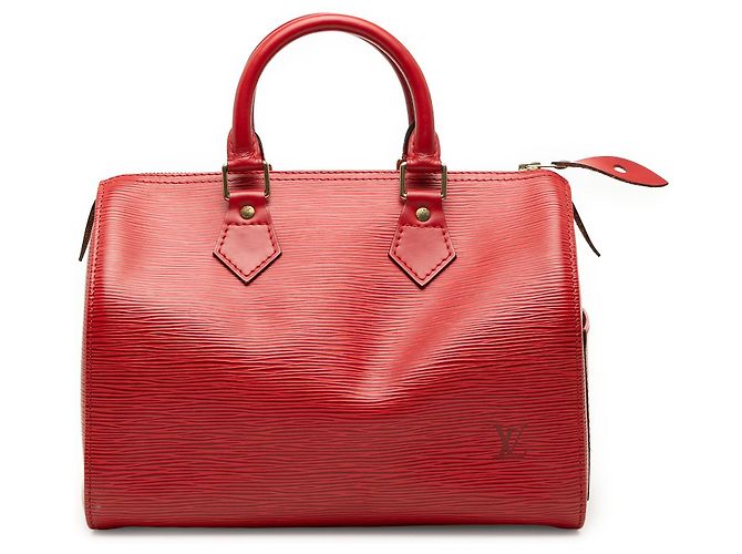 Louis Vuitton Red Epi Speedy 25 Rouge