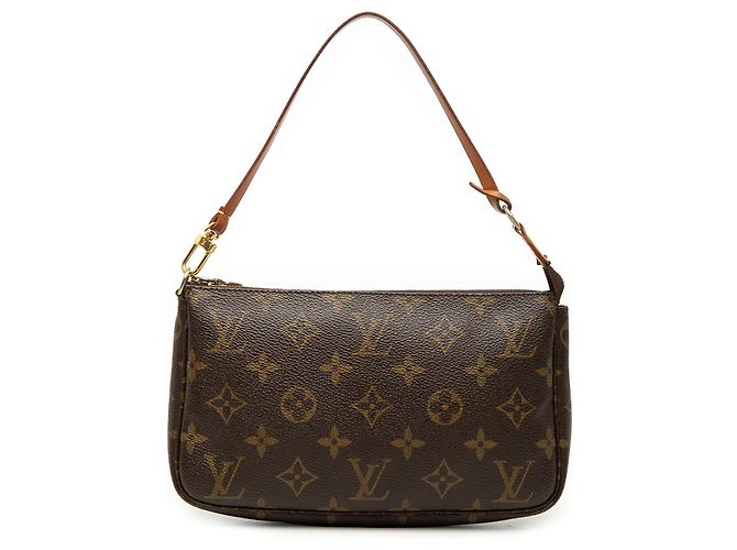 Louis Vuitton Brown Monogram Pochette Accessoires Marron