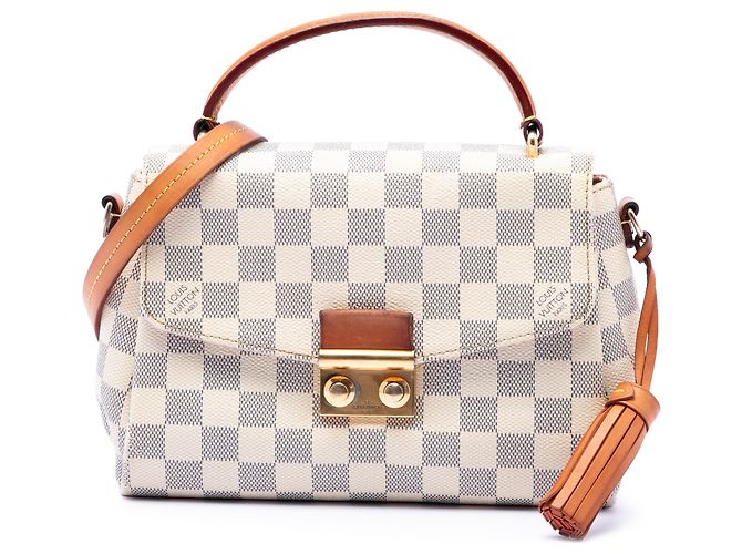 Louis Vuitton White Damier Azur Croisette Blanc