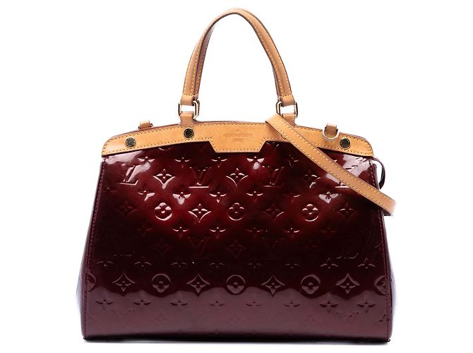 Louis Vuitton Red Monogram Vernis Brea MM Rot Bordeaux
