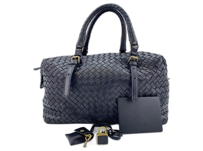 Borsa Boston Bottega Veneta Nera Nero