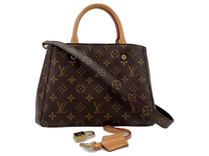 Bolsa de Ombro Louis Vuitton Montaigne Marrom