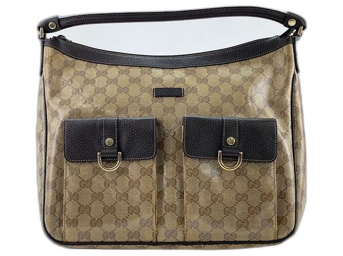 Borsa a tracolla Gucci marrone