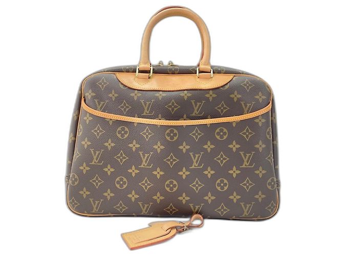 Bolsa de mão Louis Vuitton Bowling Vanity Marrom