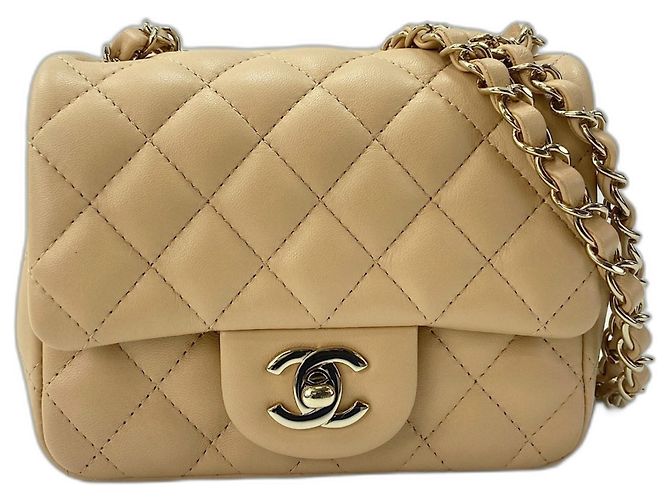 Borsa a tracolla Small Chanel Matelassé Beige