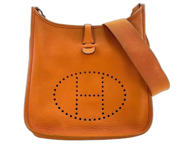 Hermès Bolsa de ombro Hermes Evelyne 2 Laranja