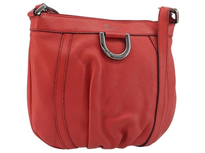 Gucci Abbey Leather Medium Rosso