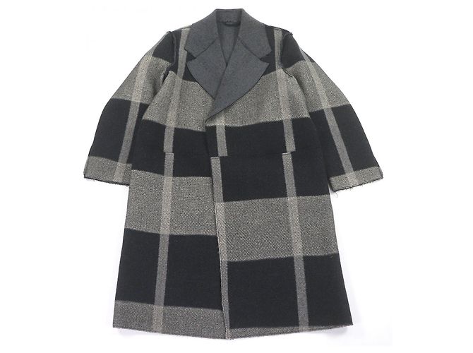 Autre Marque RAINMAKER KYOTO Chester coat Wool Coat Black