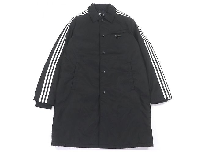 Prada adidas Re-Nylon Benchcoat Black White