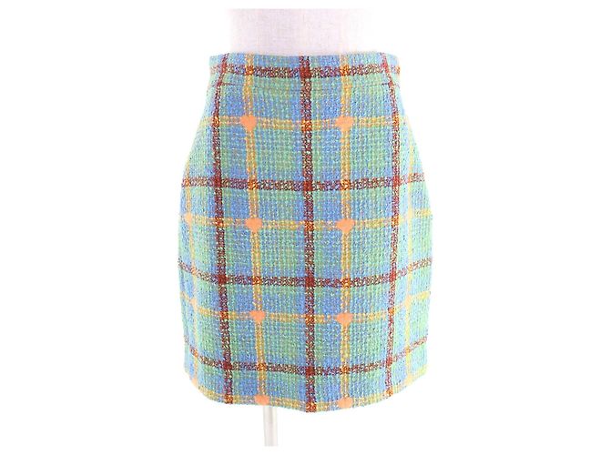 Gonna Gucci in cotone tweed Multicolore