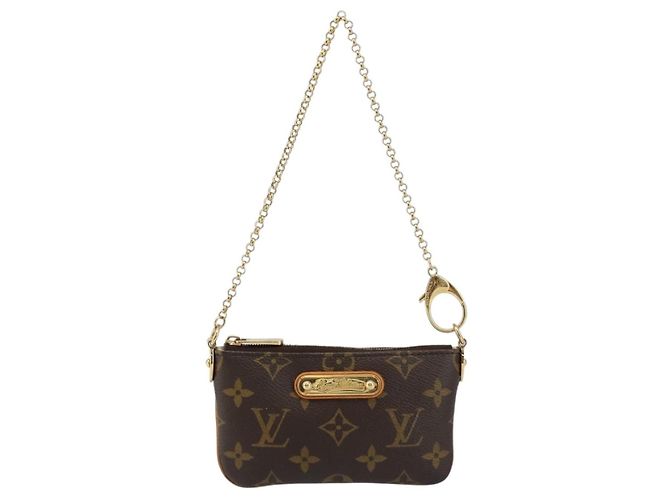 Louis Vuitton Milla Pochette Monogram Canvas PM Marrom