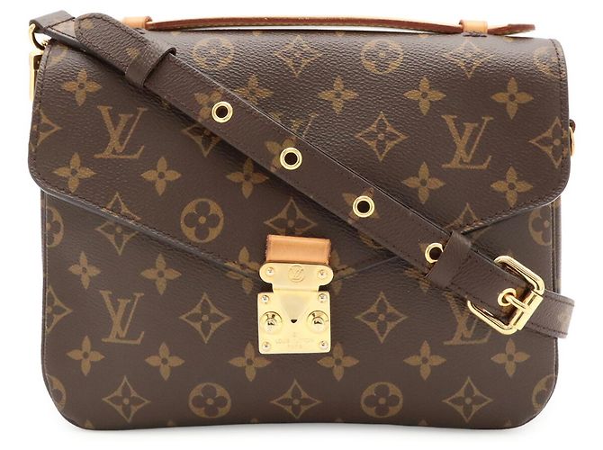 Louis Vuitton Monogram Pochette Metis Handtasche Braun