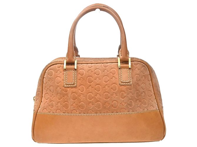 Céline Celine C Macadam Suede Orange