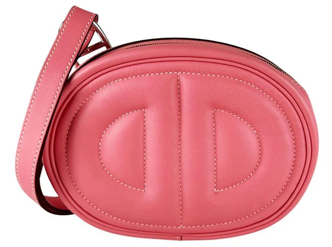 Hermès Bolsa de Ombro Hermes em Couro Swift Rosa