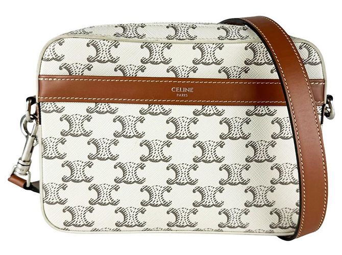 Céline Bolso de Hombro Celine Small Messenger Castaño Crudo
