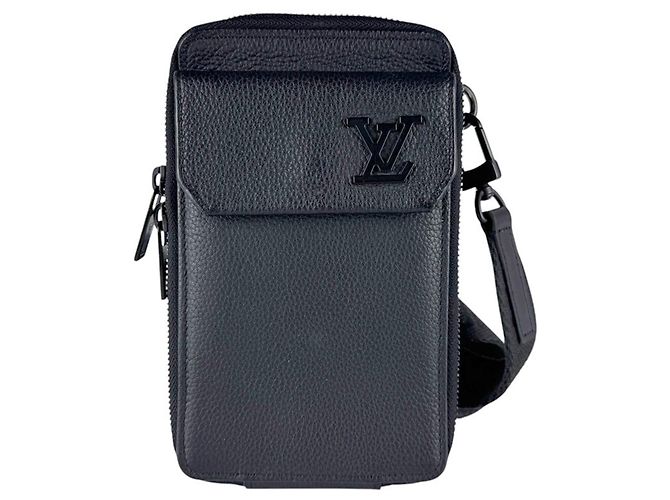 Sac à épaule en cuir Louis Vuitton Noir
