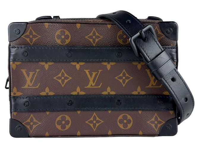 Bolsa de Ombro Louis Vuitton em Monogram Macassar Marrom Preto Monograma