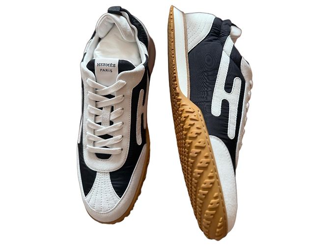 Hermès Baskets Hermes Paris Noir Blanc