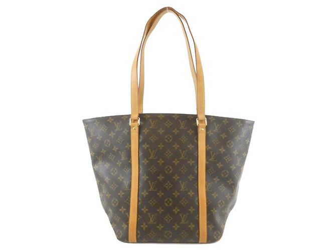 Louis Vuitton Monogram Shopping Handtasche Braun