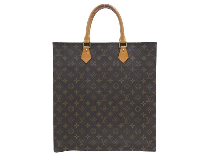 Bolsa Louis Vuitton Monogram Sac Plat Marrom