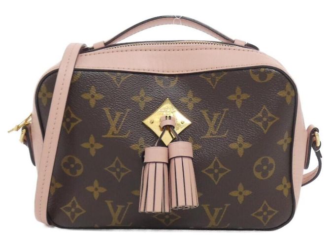 Bolsa de Ombro Louis Vuitton Monogram Saint-Onge Marrom Rosa
