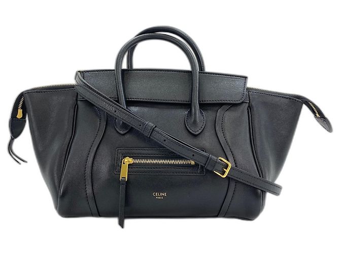 Céline Celine Small New Luggage Shoulder Bag Negro
