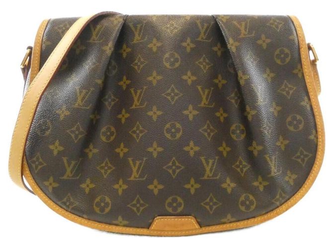 Bolsa de Ombro Louis Vuitton Monogram Menilmontant MM Marrom