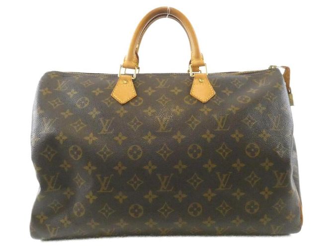 Bolsa Boston Louis Vuitton Monogram Speedy Marrom