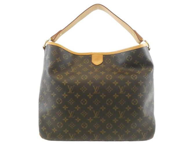 Borsa a tracolla Louis Vuitton Monogram Delightful MM Marrone