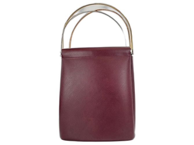 Borsa Cartier Trinity in rosso vino Bordò