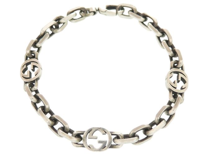 Bracciale Gucci Interlocking Chain Silver Argento