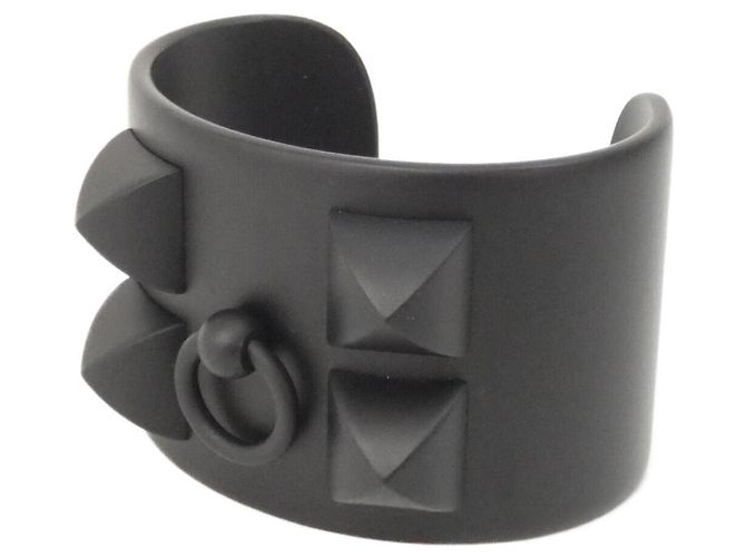 Hermes Hermès Collier de Chien Bangle in alluminio nero