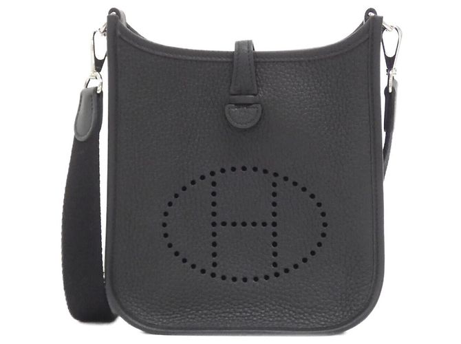 Hermès Bolsa de Ombro Hermes Evelyne Amazon Preto