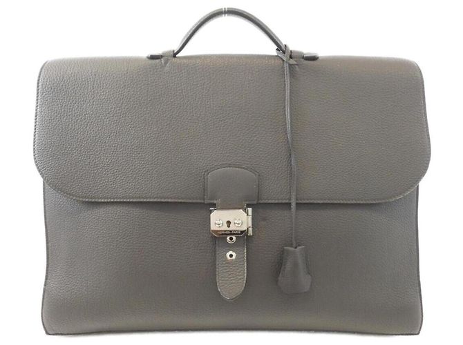 Hermès Hermes Sac à Dépêches Multi Pocket Handbag Damier ebene