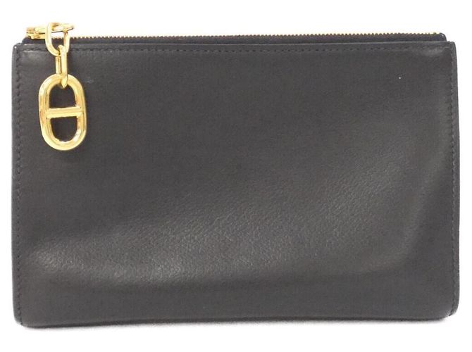 Hermès Hermes Zip Ango Chaine d'Ancre PM Handtasche Pouch Schwarz
