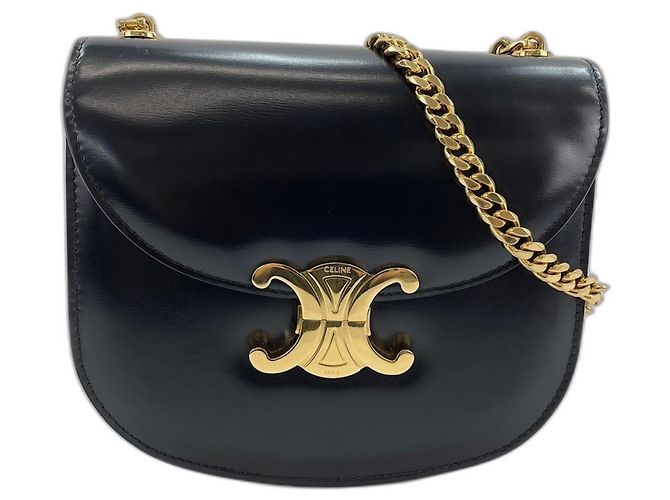 Céline Borsa a tracolla Celine Teen Buzas Triomphe Nero