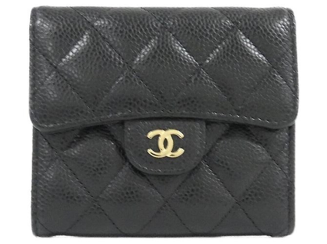 Chanel Timeless Classic Line AP0231 Geldbörse Schwarz